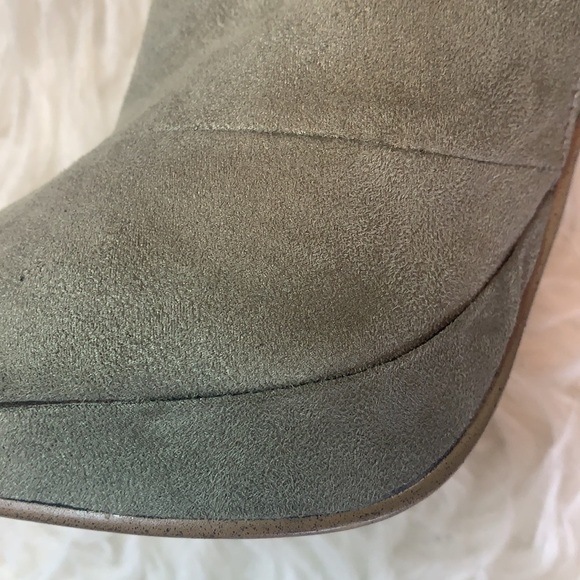 H&m Grey High Heel Ankle Boots Size 8 - Picture 9 of 10